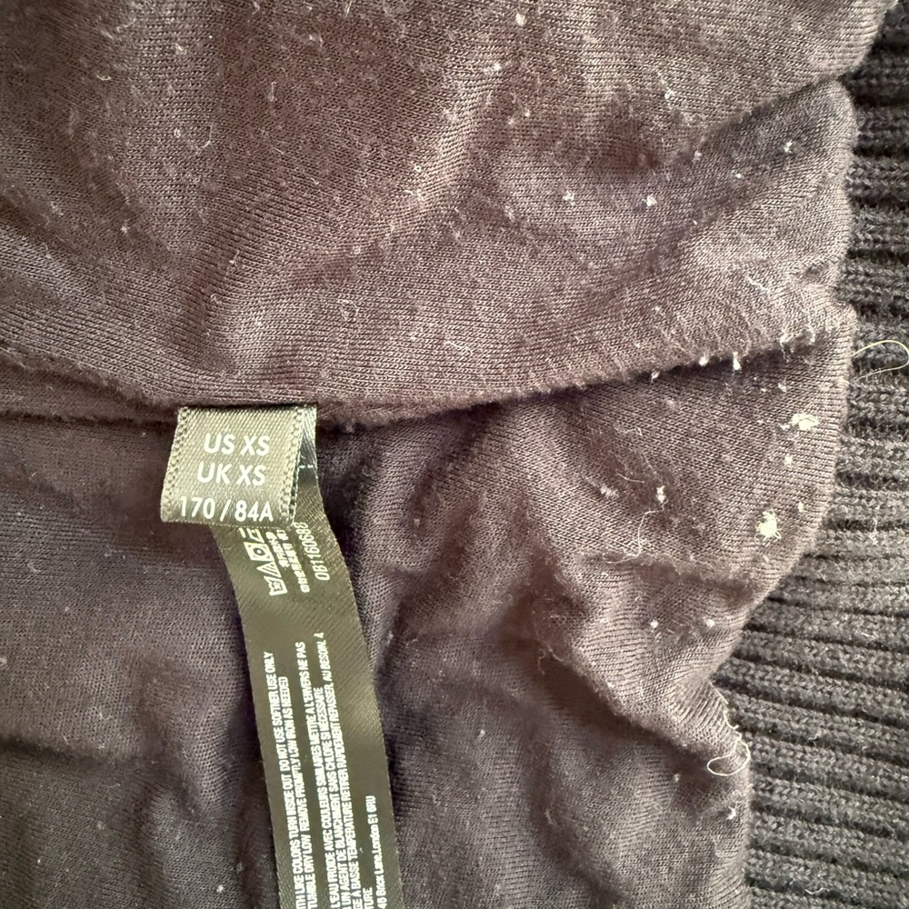Free people movement Cozy Black Teddy Jacket with Colorful Accents - Picture 4 of 7